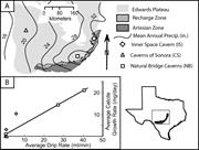 First thumbnail for: Seasonal Variations in Modern Speleothem Calcite G...
