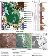 Second thumbnail for: Large-Scale Bleaching of Red Beds Related To Upwar...