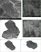 Second thumbnail for: Quantification of the morphology of gold grains in...