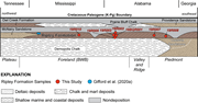 Third thumbnail for: Late Cretaceous sediment provenance in the eastern...