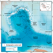 Second thumbnail for: Lithology and reservoir properties of the Delaware...