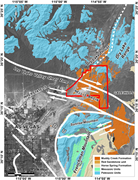 Second thumbnail for: A Pliocene lacustrine system in the Nellis basin, ...